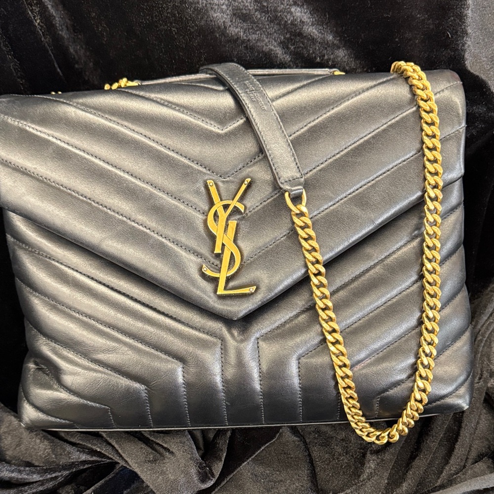 YSL Lambskin Large Lou Lou Bag